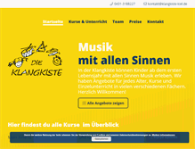 Tablet Screenshot of klangkiste-kiel.de